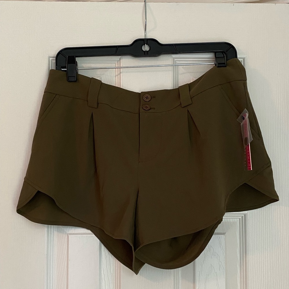 NWT Alice + Olivia Olive Green Shorts